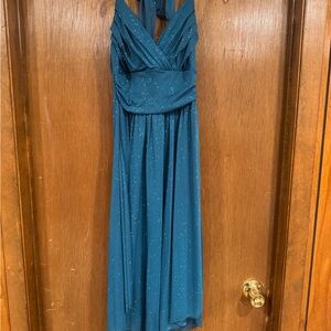 Trixxi halter Teal Dress